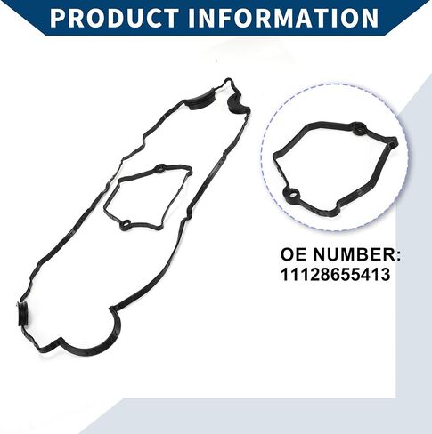 No.11128655413 Valve Cover Gasket with Stem Seal for BMW 1 (E87) 120 I 2003-2011 / Cylinder Head Valve Seal Gasket/Durable Rubber Rocker Cover Gasket / 1 Set in Saudi Arabia