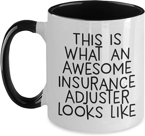 Funny Gifts for Insurance Adjuster Men, This Is What An Awesome Insurance Adjuster Looks Like, Christmas Unique Gifts, Two Tone Coffee Mug in Saudi Arabia