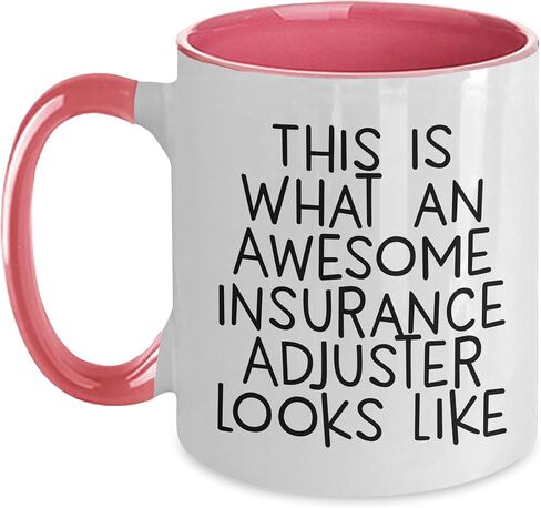 Funny Gifts for Insurance Adjuster Men, This Is What An Awesome Insurance Adjuster Looks Like, Christmas Unique Gifts, Two Tone Coffee Mug in Saudi Arabia
