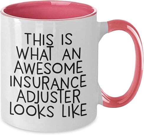 Funny Gifts for Insurance Adjuster Men, This Is What An Awesome Insurance Adjuster Looks Like, Christmas Unique Gifts, Two Tone Coffee Mug in Saudi Arabia