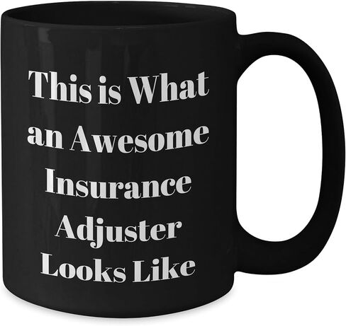 Insurance Adjuster Funny Gifts for Christmas Unique Black Coffee Mugs Inspired by This Is What An Awesome Insurance Adjuster Looks Like - Perfect for Insurance Adjuster Gifts from Friends and Family in Saudi Arabia