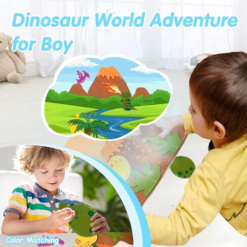 Montessori Farm Busy Book for Toddlers,Montessori Toy for 3 4 5 Years Old Boy Girl-Busy Quiet Book with Life Skills,Color Sorting,Counting Number for Autism Sensory Toy,Toddler Toy for Airplane Travel in Saudi Arabia
