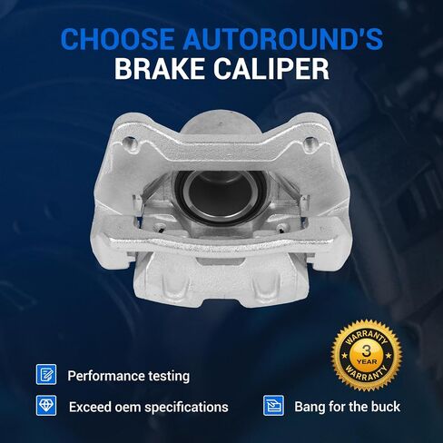 Autoround 19B6461 19B6460 Brake Caliper Assembly with Bracket Fit for Hyundai Sonata 2011 2012 2013 ، Front Driver Side Side in Saudi Arabia