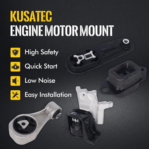 KUSATEC 4PCS Engine Motor & Transmission & Torque Strut Mount Set Compatible with Nissan Juke 2011 2012/ Sentra 2013 2014 2015 2016 2017 2018 2019, Replacement for A7380 A7382 A7376 A4360 in Saudi Arabia