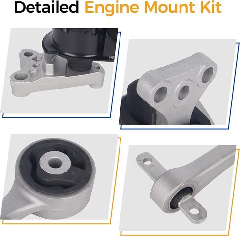 Parod 4PCS Engine Mount 1.8L L4 GAS FIT لـ Honda Civic 2006-2011 ، استبدل#A4547 A4548 A4530 A4546 in Saudi Arabia