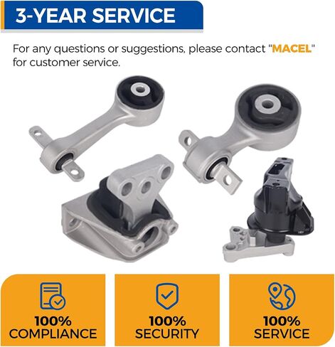 Parod 4PCS Engine Mount 1.8L L4 GAS FIT لـ Honda Civic 2006-2011 ، استبدل#A4547 A4548 A4530 A4546 in Saudi Arabia