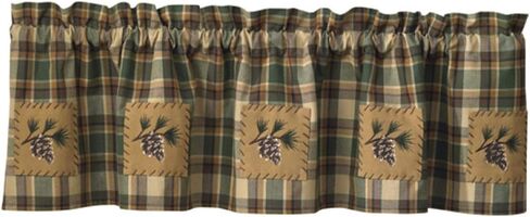 Scotch Pine Pinecone Curtain Valance 60" by 14" in Saudi Arabia