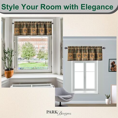 Scotch Pine Pinecone Curtain Valance 60" by 14" in Saudi Arabia