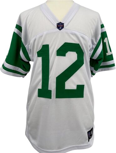 Joe Namath Jersey White New York | أحجام للجنسين للبالغين S-5XL غير موقعة مخصصة مخيط مخيط in Kuwait