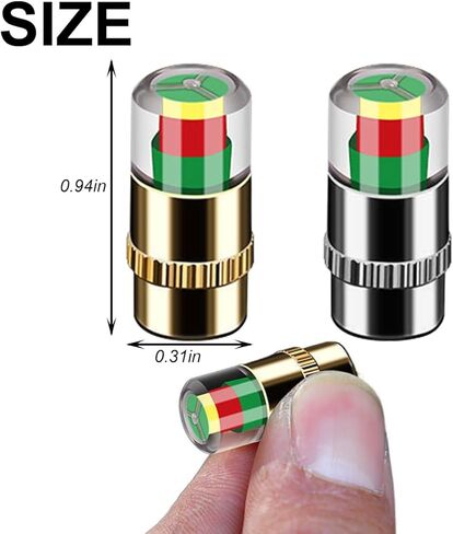 2.4BAR 35PSI CAR CAR TYRE LUSP LUSP STROWAL CAPS ، 4PCS CORPLE STEM COVER SESTOR SESTOR ، 3 Color Eye Auto STEM STEN in Kuwait