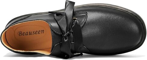 BEAUSEEN Women's Leather Platform Loafers - Slip On Walking Shoes Lightweight Thick Sole with Arch Support | Retro Comfort Fit in Saudi Arabia