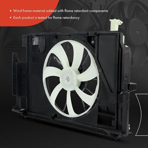 A-Premium Engine Radiator Cooling Fan Assembly Compatible with Select Toyota Models - Prius C 2015 2016 2017 2018 2019 - Replace# 1671121160, 8925712020 in Saudi Arabia