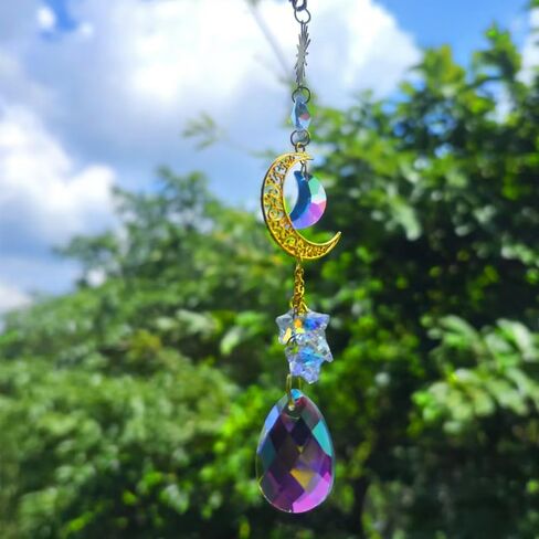 ملحقات سيارة Crystal Sun الخلفية للسيارات ، بلينغ إطلالة خلفية مرآة داخلية للنساء الرجال ، ديكور سيارة لطيف معلقة ، يعكس الضوء والطاقة النابضة بالحياة in Kuwait
