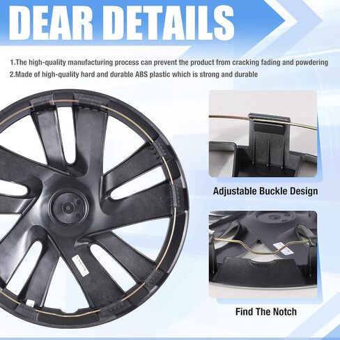 AUTOWIKI 15" Silver Hubcaps for 2013-2021 Nissan NV200, Snap-On Installation Set of 4 Wheel Rim Covers Compatible with 13-21 Nissan NV200 Steel Wheels Hub Caps-15 Inch Set of 4 in Saudi Arabia