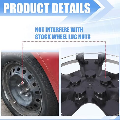 AUTOWIKI 16 Inch Hubcaps for Nissan Rogue 2008-2015 Silver Wheel Rims Cover for Nissan Rogue Select 08-15, PP Wheel Tires Covers for Steel Wheel Hubcap (1 Piece, with Decorative Screws) in Saudi Arabia