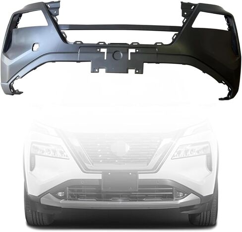 Rogue Front Bumper Cover Replacement For 2021 2022 2023 Ni-ss-an Rogue SL,S,SV,Platinum Sport Utility 4-Door - Without Radar Sensor Holes #62022-6RR0H NI1000335 in Saudi Arabia