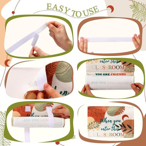 2 PCS BOHO الفصول الباب غلاف نافذة الباب مرة أخرى إلى المدرسة عند دخول هذا الفصول الدراسية غلاف الباب غلاف التأكيد ديكور ترحيب انقطاع إيجابي انقطاع لاعب معلم الحضانة 10 × 30 بوصة in Saudi Arabia