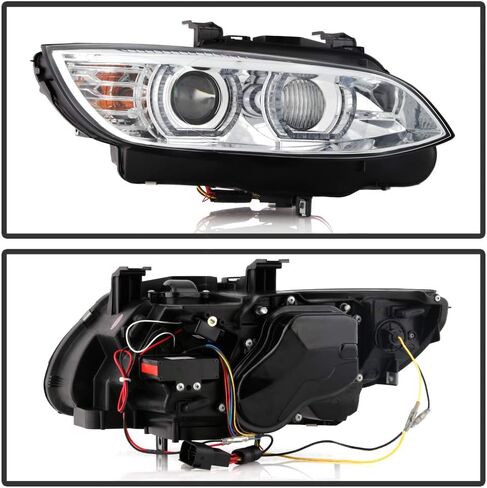 ACANII - For 2007-2010 BMW E92 E93 328i 335i Coupe Factory HID/Xenon w/AFS LED 3D Halo DRL Headlights Headlamps Assembly in Saudi Arabia