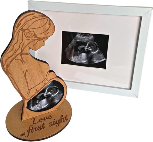 Heart's Sign Baby Ultrasound Photo Frame - Sonogram Frame Gift for Pregnant Women | Pregnant Wife Gifts From Husband | Expecting Mom Gift for Pregnant Friend in Saudi Arabia