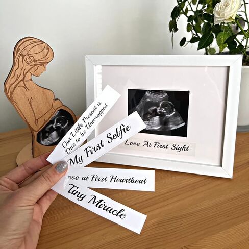 Heart's Sign Baby Ultrasound Photo Frame - Sonogram Frame Gift for Pregnant Women | Pregnant Wife Gifts From Husband | Expecting Mom Gift for Pregnant Friend in Saudi Arabia