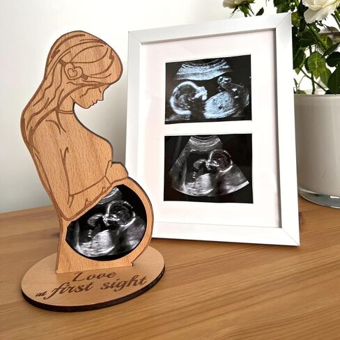 Heart's Sign Baby Ultrasound Photo Frame - Sonogram Frame Gift for Pregnant Women | Pregnant Wife Gifts From Husband | Expecting Mom Gift for Pregnant Friend in Saudi Arabia