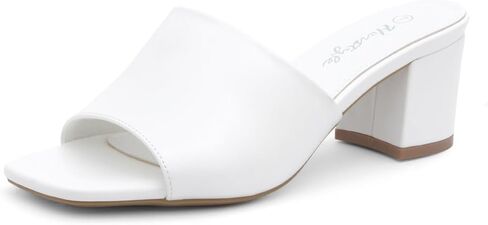 حذاء نسائي من Herstyle بكعب منخفض وكعب مكتنز وشرائح مفتوحة عند الأصابع وشريط واحد سهل الارتداء بكعب أسود وأزرق وأحمر للحفلات الراقصة وحفلات الزفاف والعطلات in Kuwait