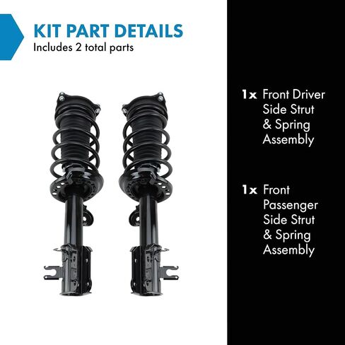 TRQ Front Strut & Coil Spring Assembly Set Sives and Passenger Accessed مع 15-18 Jeep Renegade in Saudi Arabia