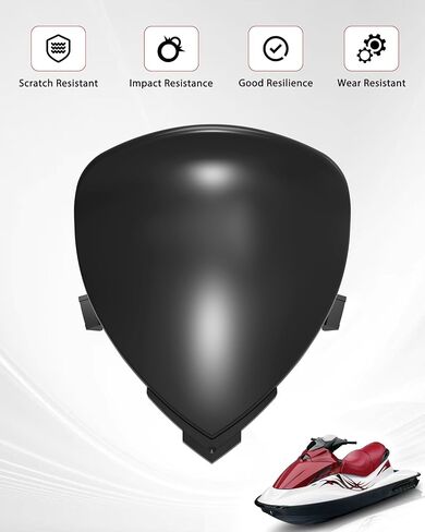 انحراف شاشة الرياح الأمامية متوافقة مع Sea-Doo GTI Wake 2006-2010 ملحقات نماذج الرياح السوداء ، استبدال # 291002511 in Saudi Arabia
