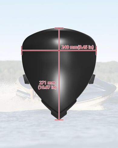 انحراف شاشة الرياح الأمامية متوافقة مع Sea-Doo GTI Wake 2006-2010 ملحقات نماذج الرياح السوداء ، استبدال # 291002511 in Saudi Arabia