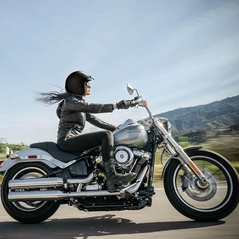 AHR 3/4 مفتوح الوجه خوذة الدراجات النارية خوذة عتيقة الرجعية مع Visor for Men Women ، Bobber Scooter ATV Cruiser Dot ، Run-O5 in Saudi Arabia