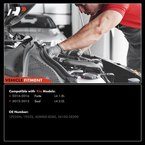 A-Premium Starter Motor Compatible with Kia Soul 2012-2013 L4 1.8L, Forte 2014-2016 L4 2.0L, with Engine Stop/Start Feature, 12V 1.4KW 13-Teeth Clockwise, Replace# 4280008280, 361002E300 in Saudi Arabia