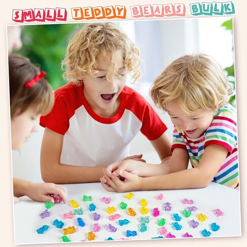HAPTIME 310 Pcs Counting Bears, Mini Teddy Bears, Party Favors for Kids, Bulk Valentines Day Gifts for Kids Classroom, Valentines Day Table Decor, Valentines Day Gifts for Her/Him in Kuwait