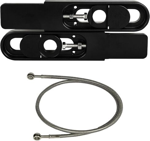 2004-2005 R1 Swingarm Extensions Black - Made in USA (Extensions Only) in Kuwait