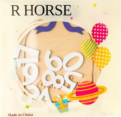 بطاقات معلم شهرية للأطفال من R HORSE، أقراص معلم شهرية خشبية بقوس وردي ثلاثي الأبعاد مع بطاقات أرقام، إعلان علامات أشهر الطفل، دعائم تصوير لحديثي الولادة هدايا عيد الميلاد للأولاد والبنات in Saudi Arabia