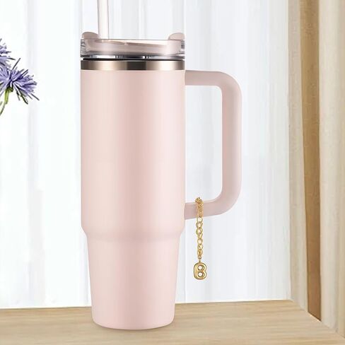 Letter Keychain Chains For Stanley Key Chain For Purse Bag Backpack Cup Alphabet Keychain Accessories in Kuwait