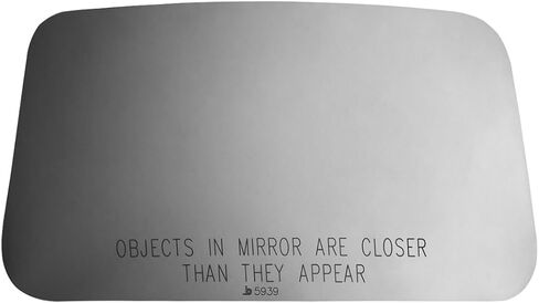 Compatible with 2003-2006 Dodge Sprinter 2500/3500 Driver/Passenger Side Upper Convex Spot Mirror Glass - Glass Only in Saudi Arabia