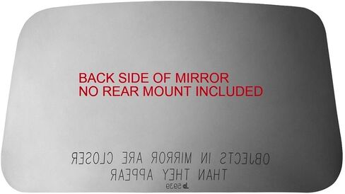 Compatible with 2003-2006 Dodge Sprinter 2500/3500 Driver/Passenger Side Upper Convex Spot Mirror Glass - Glass Only in Saudi Arabia