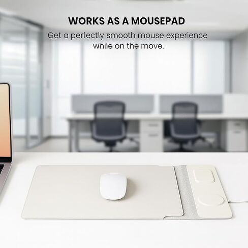 4-in-1 Laptop Sleeve/Case with Wireless Charging, PU Leather (15-16inch) in Saudi Arabia