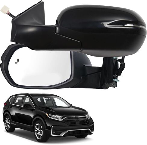 Marretoo for Honda CRV 2017-2022 Side Mirror Assembly Passenger Side for HONDA CR-V Accessories| WHITE 9pin POWER+SIGNAL+HEAT+BSM Replaces HO1321318(RH) in Saudi Arabia