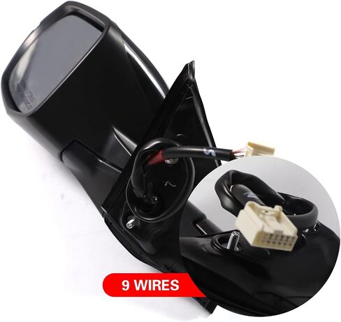 Marretoo for Honda CRV 2017-2022 Side Mirror Assembly Passenger Side for HONDA CR-V Accessories| WHITE 9pin POWER+SIGNAL+HEAT+BSM Replaces HO1321318(RH) in Saudi Arabia