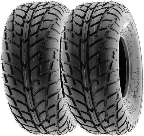 【2】 SUNF 19X7-8 ATV UTV TIRES 19X7X8 LOUNENS 6 PLY لـ 8 RIMS - A021 ، Black in Saudi Arabia