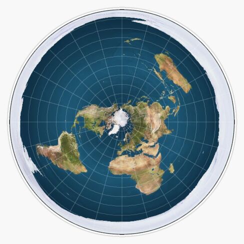 MAGNET Flat Earth Magnetic Vinyl Sticker Decal Magnet 5" in Saudi Arabia