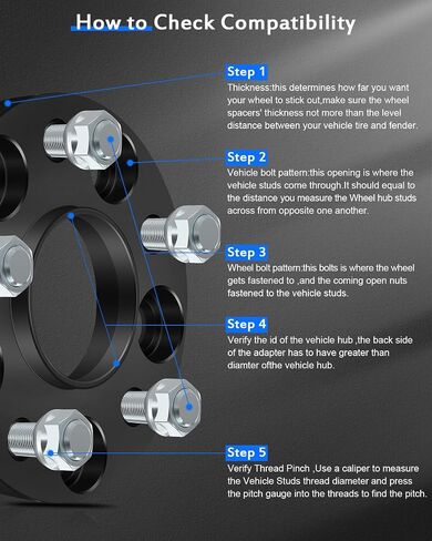 ECCPP 2PCS 5x4.5 Wheel Spacers Hubcentric 20mm 5 Lug 5x114.3mm Fit for 2002-2015 for Nissan Altima 2009-2015 for Nissan GT-R 2011-2014 for Nissan Juke in Saudi Arabia