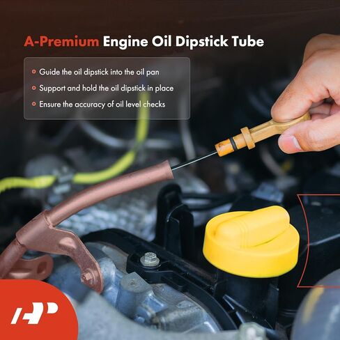 A-Premium Engine Oil Dipstick Tube Compatible with Toyota Corolla 2003-2008, Matrix 2003-2008, Celica 2000-2005, 1.8L, GAS in Saudi Arabia
