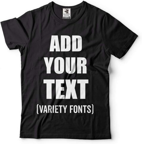 Custom T-Shirt Add Your Text Personalized T Shirt for Men & Women Cotton Tee in Saudi Arabia