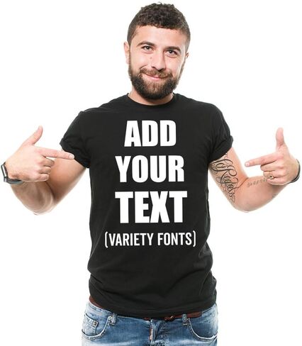 Custom T-Shirt Add Your Text Personalized T Shirt for Men & Women Cotton Tee in Saudi Arabia