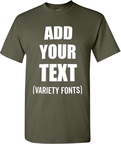 Custom T-Shirt Add Your Text Personalized T Shirt for Men & Women Cotton Tee in Saudi Arabia