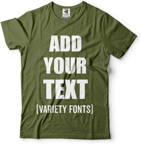 Custom T-Shirt Add Your Text Personalized T Shirt for Men & Women Cotton Tee in Saudi Arabia