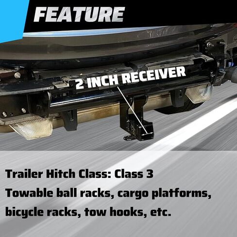 KUAFU Class 3 Trailer Hitch Compatible with 2007-2018 BMW X5 /2014-2019 BMW X6 2 Inch Hitch Receiver Rear Tow Hitch Black in Saudi Arabia