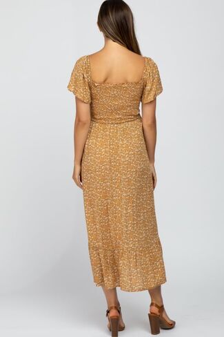 PinkBlush Floral Smocked Maternity Maxi Dress in Kuwait